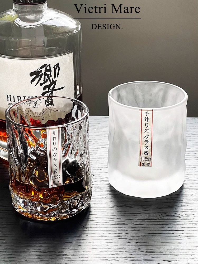 Wine Beer The Whiskey - El yapımı Vietnam Cam Bardak Çekiç