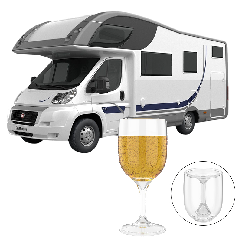 Wine & Beer Quito - Katlanır Şarap Bardağı Şeffaf Gıda Sınıfı