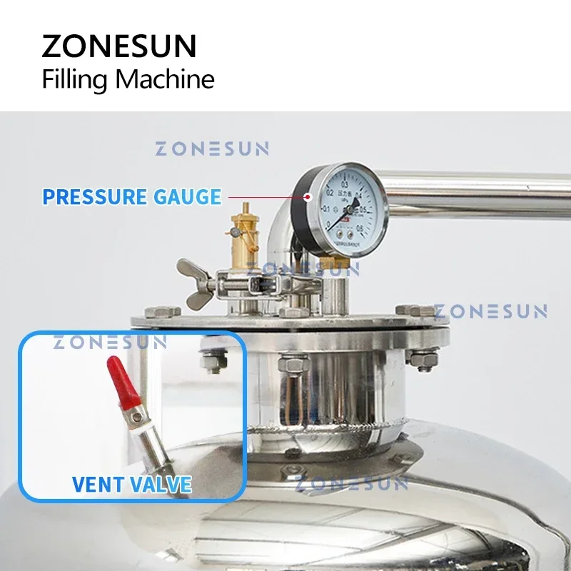 Wine Beer Juice - ZONESUN Gazlı İçecekler İzobarik Dolum Makinesi