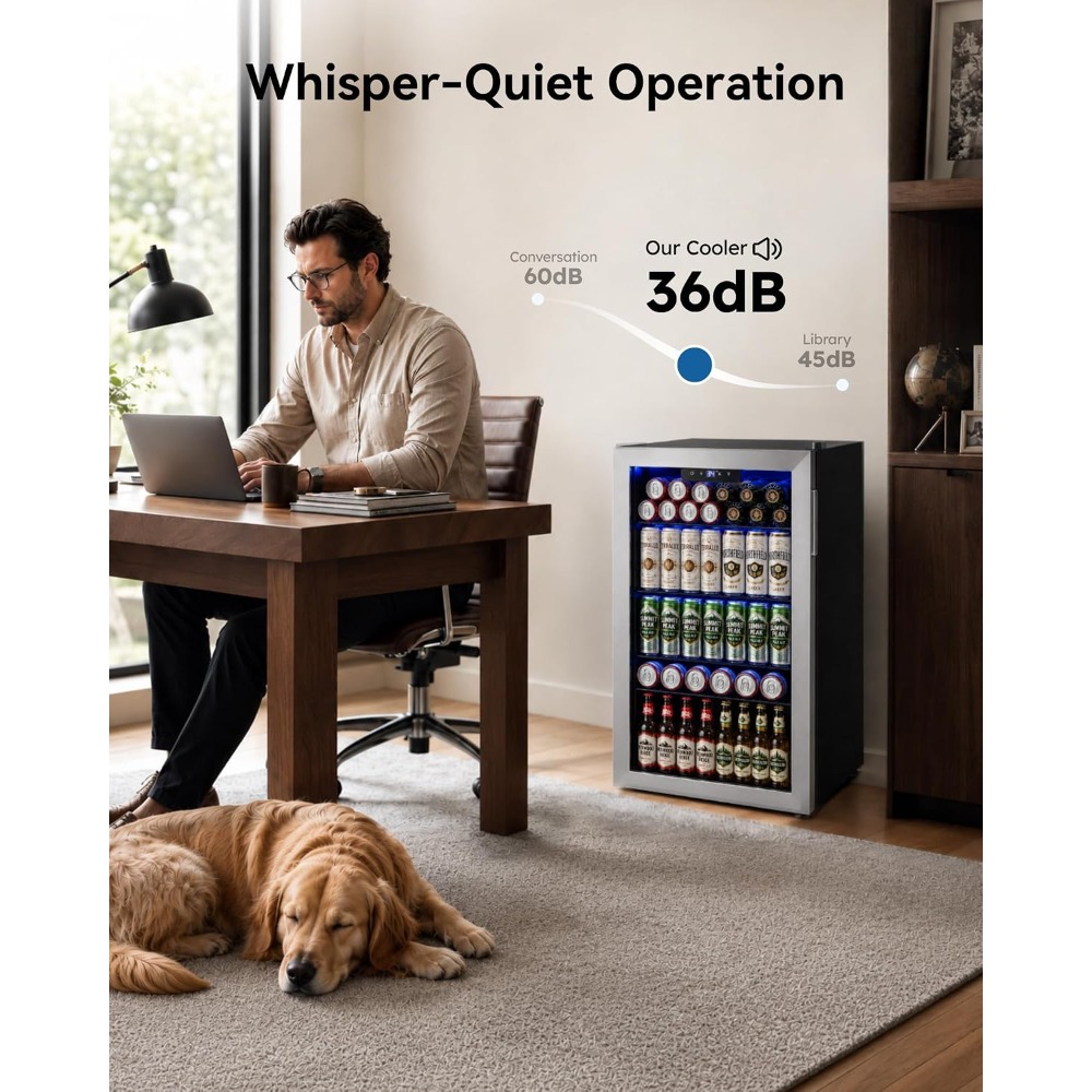 Wine Beer Fridge Small - 126 Kutu Mini İçecek Buzdolabı, Soda,