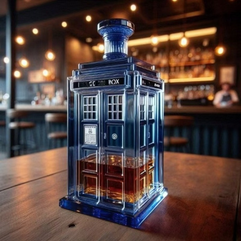 Wine Beer The Whiskey - Yaratıcı Telefon Kulübesi Şeklinde Şarap Dağıtıcısı