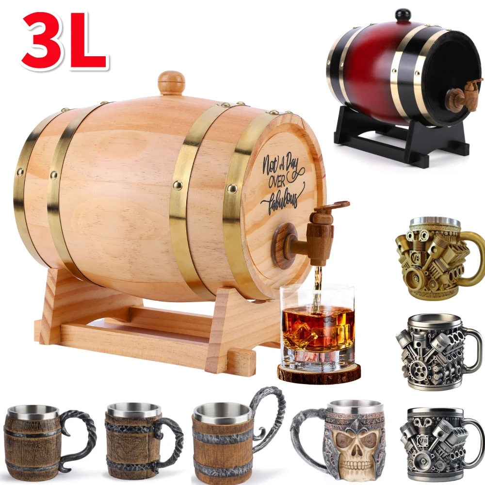 3L Ahşap Viski Fıçısı, Standlı - Wine Beer The Whiskey incelemesi ve fiyatı