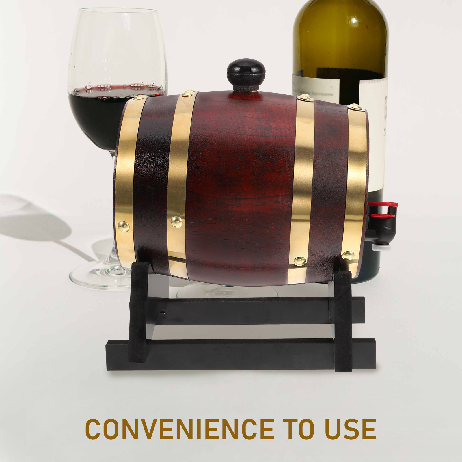 1 Set Ahşap Şarap Fıçısı 1L Kı - Wine Beer The Whiskey incelemesi ve fiyatı