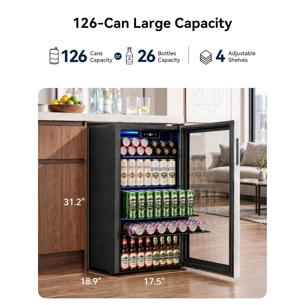 126 Kutu Mini İçecek Buzdolabı - Wine Beer Fridge Small incelemesi ve fiyatı