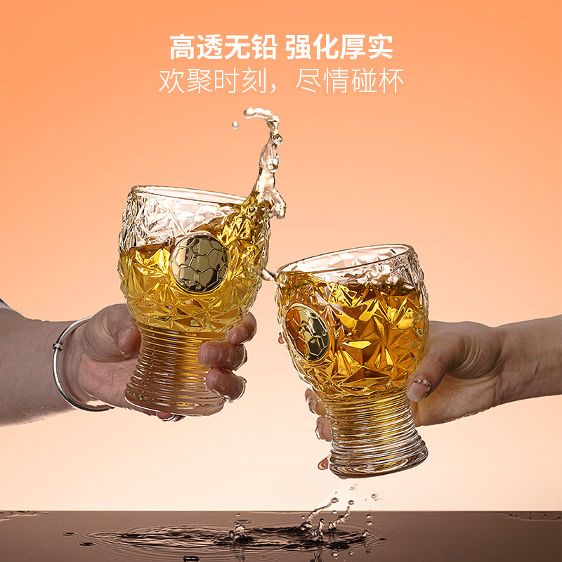 Futbol temalı şeffaf cam su ba - Wine Beer Juice incelemesi ve fiyatı